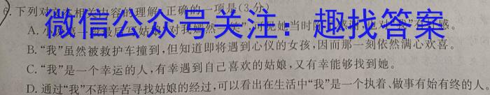 安徽省2023年初中学业水平考试临考调研检测（5月）语文