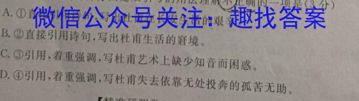 1号卷·2023年A10联盟高一年级(2022级)下学期6月学情调研考试语文