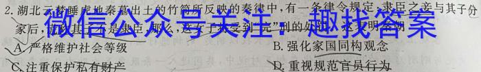 天一大联考 2022-2023学年高三考前定位考试历史试卷