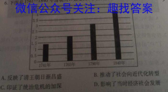 炎德英才大联考 湖南师大附中2023届模拟试卷(三)历史