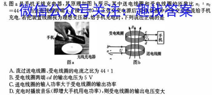 九师联盟 2022-2023学年江西省高一5月联考.物理