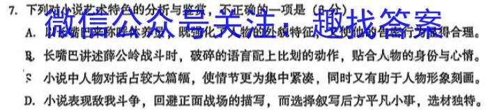 广西南宁市2022-2023学年度高二年级下学期期末普高联考语文