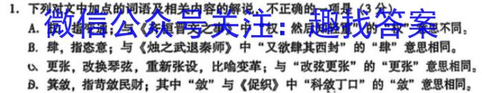 2022~2023学年(下)河南省高一6月“双新”大联考语文