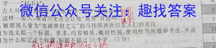 皖智教育 安徽第一卷·2023年八年级学业水平考试信息交流试卷(六)语文