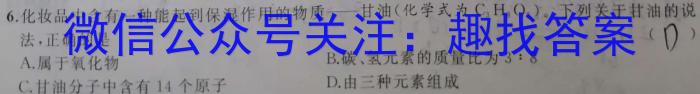 2022-2023学年安徽省九年级教学质量检测（八）化学