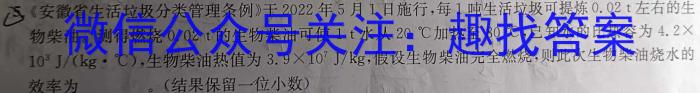 2022-2023学年安徽省高一年级学情调研考试(23-519A)l物理