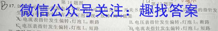 皖智教育 安徽第一卷·2023年八年级学业水平考试信息交流试卷(九)物理`