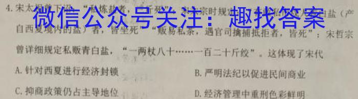 耀正文化(湖南四大名校联合编审)·2023届名校名师模拟卷(十)10历史