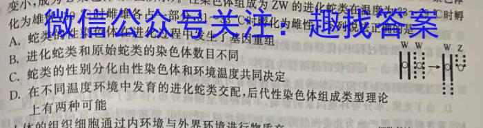 江西省2023年初中学业水平考试冲刺练习(二)数学