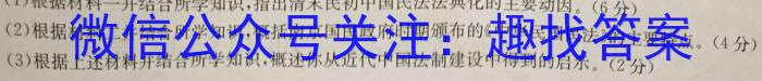 甘肃省临夏州2023年高二春季学期期末质量监测试卷历史