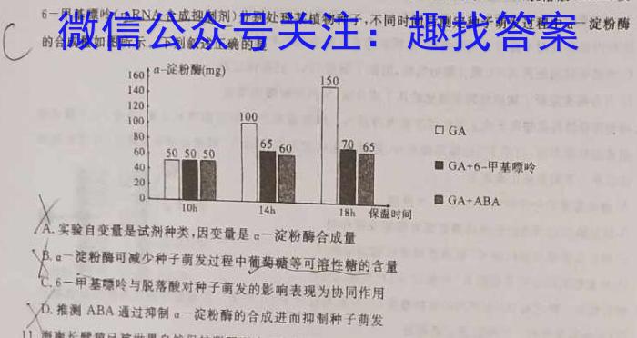 2024年安徽省中考学业水平检测·试卷(A)数学