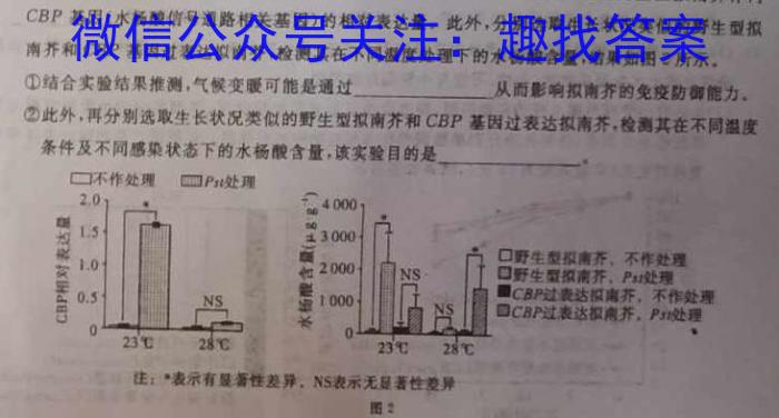 江西省2022-2023学年高二年级5月统一调研测试生物