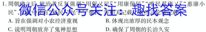 2023年河北大联考高三年级5月联考（517C·HEB）历史