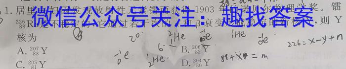 金华十校2022-2023学年高二年级第二学期期末调研考试.物理