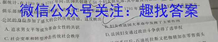 山西省三重教育2022-2023学年高一第二学期期末考试历史