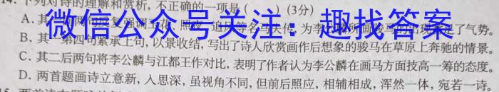 2023年安徽省初中学业水平考试 冲刺(一)语文