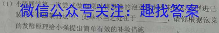 安徽省2023-2024学年第一学期高一年级期中考试（241257D）数学