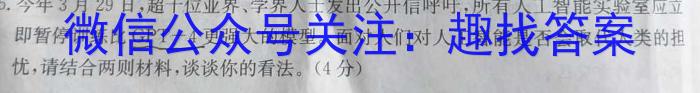 2023年滁州市高一教学质量监测语文