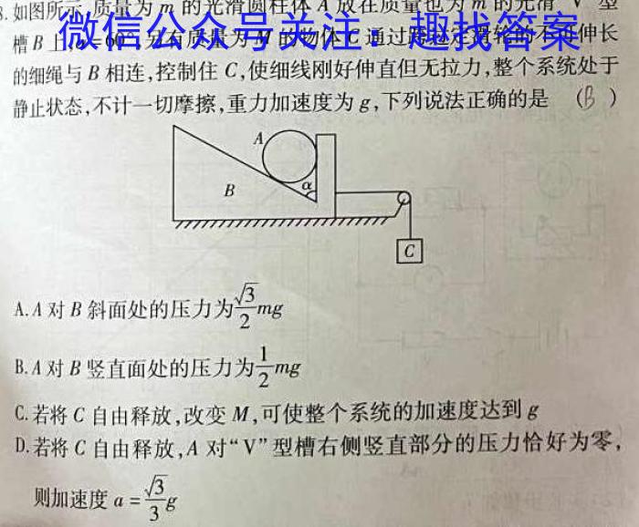 衡中同卷 2022-2023学年度下学期高三年级一模考试.物理