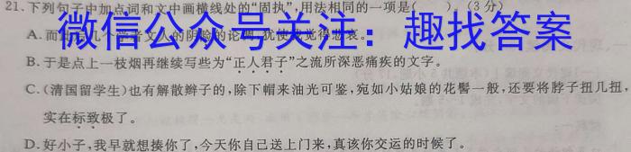 重庆市巴蜀中学校2022-2023学年高三下学期适应性月考卷（十）语文