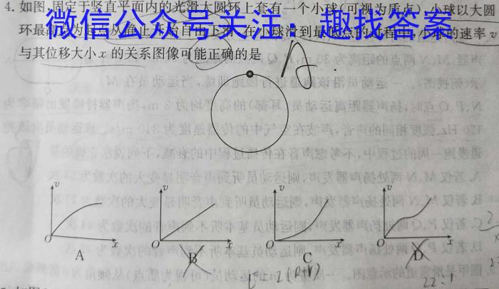 1号卷·2023年A10联盟高二年级(2021级)下学期期末考试物理.