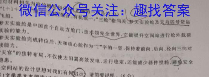 2023年陕西省初中学业水平考试冲刺卷（F）语文