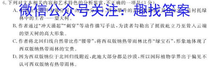 陕西省2022~2023学年度八年级下学期期末综合评估 8L R-SX语文