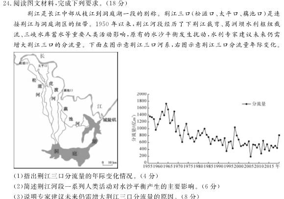 衡中同卷 2022-2023学年度下学期高三年级三模考试.地理