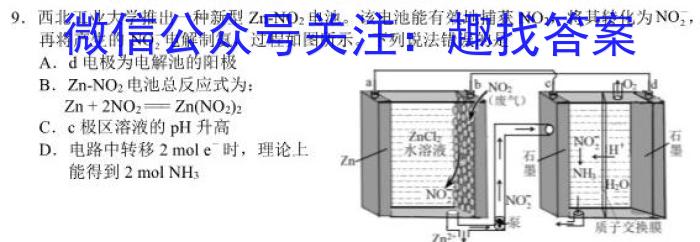 2023年河北省九地市初三模拟联考（二）化学