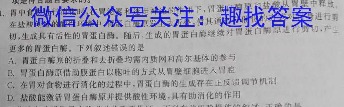 2024普通高等学校招生全国统一考试·模拟调研卷(一数学