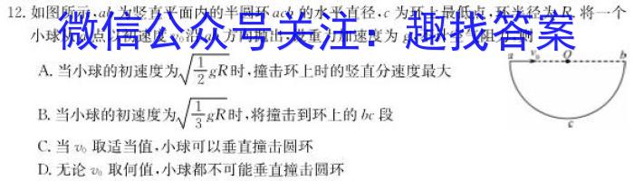 安徽省2023届九年级下学期教学评价三.物理