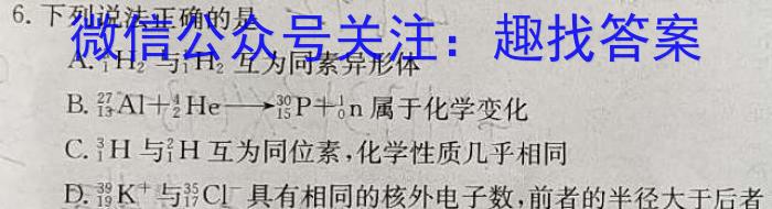 2023年普通高等学校招生全国统一考试·临门猜题卷(二)化学