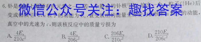 2023年陕西省初中学业水平考试·中考信息卷A物理`