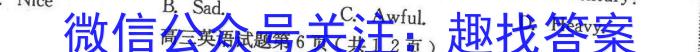 巴东县第三高级中学高一下期末考试(231803Z)英语