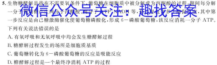 安徽省2024年初中毕业学业考试模拟试卷(5月)数学