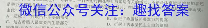 乐山市高中2025届教学质量检测历史