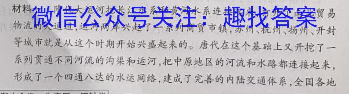 安徽省潜山市2024-2023学年度八年级第二学期期末教学质量检测历史
