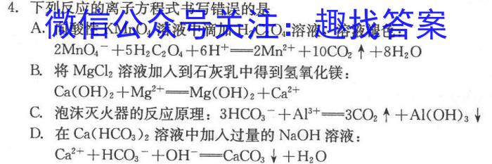 2023年普通高等学校招生全国统一考试精品预测卷(二)化学