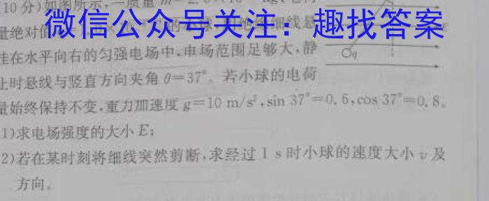 2023年湖北云学新高考联盟学校高一年级5月联考(2023.5)物理`