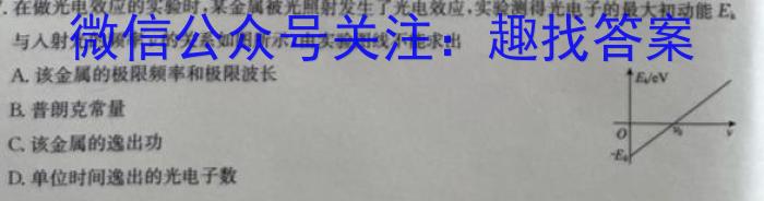 甘肃省宕昌一中2022~2023学年度高二第二学期第二次月考(23663B)物理`