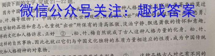 2023年山西省中考信息冲刺卷·压轴与预测(二)语文