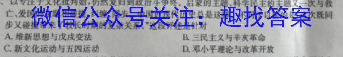 2022-2023学年安徽省七年级教学质量检测（八）历史