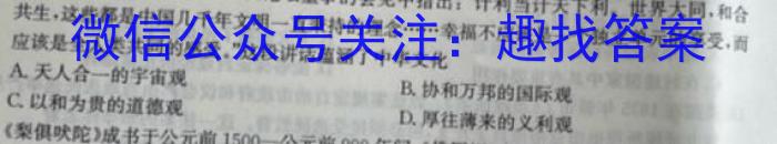 文博志鸿 2023年河南省普通高中招生考试模拟试卷(预测一)历史