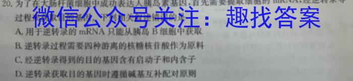 万唯中考 2024年陕西省初中学业水平考试(黑卷)数学