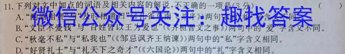 安徽省安庆市2023届初三毕业班模拟考试（二模）【第二中学】语文