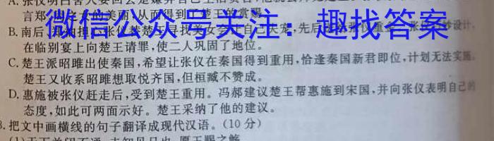 江西省2024届八年级《学业测评》分段训练（八）语文