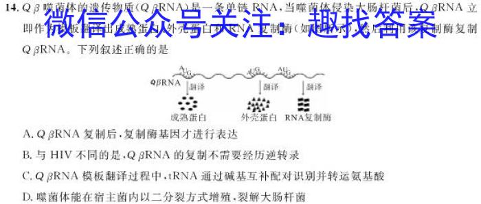 2023年湖北省部分名校高二下学期5月联考生物