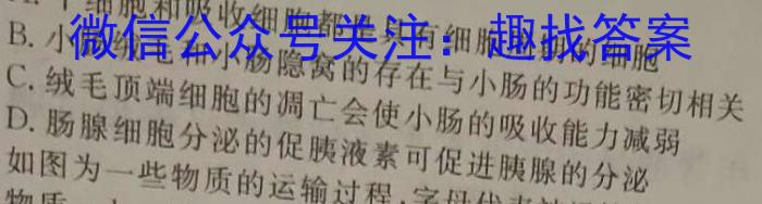 1号卷·2023年A10联盟高一年级(2024级)下学期6月学情调研考试生物
