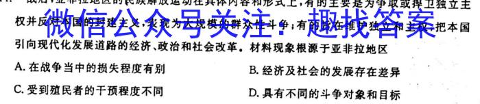中考模拟压轴系列 2023年河北省中考适应性模拟检测(夺冠二)历史