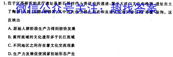 衡水金卷 2022-2023学年度下学期高二年级期末考试(新教材·月考卷)历史试卷